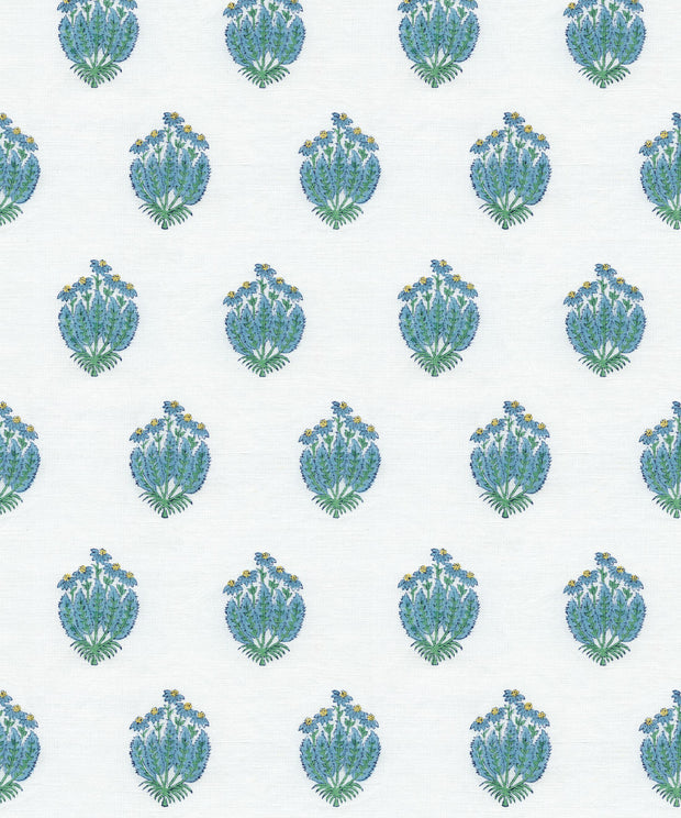 Buti Indigo Ivory Wallpaper – 10m Roll, 61.5cm Width