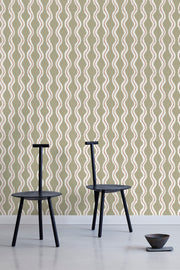 Coco Wallpaper in Dusk Green | 28" Width, Sold by Yard, 2–4 Weeks