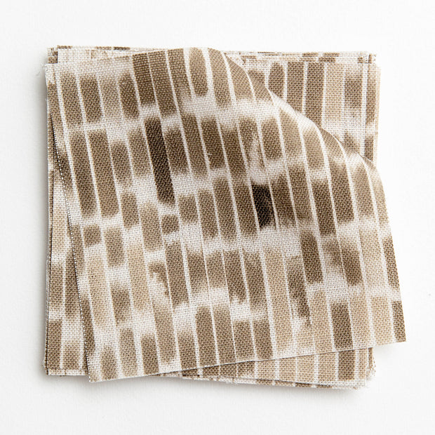 Walnut Coquina Fabric – 100% Linen by Kate Nixon & Quercus & Co