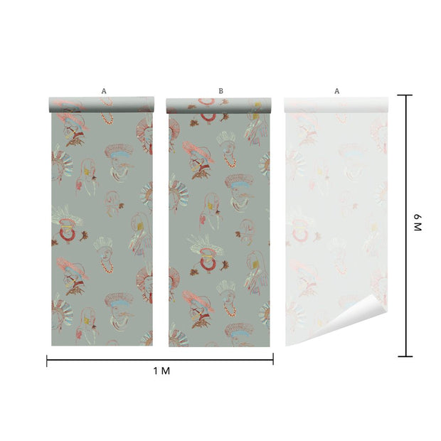 Anis – Cinco Wallpaper | Sold by Roll | 50cm x 12m | 2 Panel Set