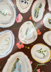 Cocoa Tablescape Wallpaper – Laura Chautin Artist Series Wallcovering
