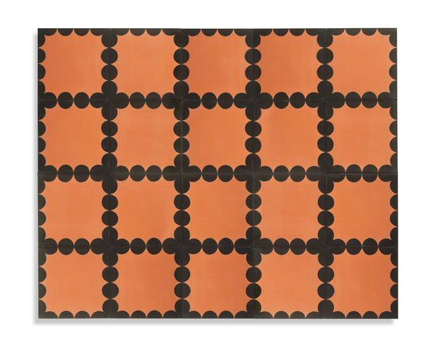 Black/Terra Cotta - Tile