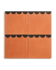 Black/Terra Cotta - Tile