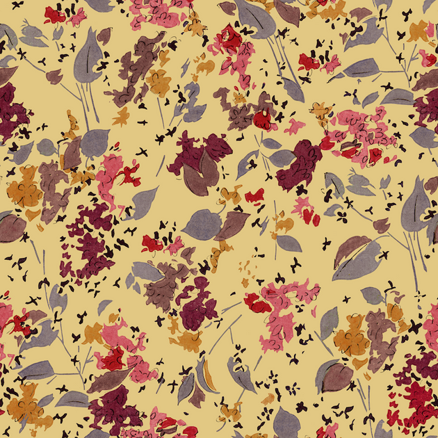 Aubergine & Dijon Cornelia Wallpaper – Non Woven Pattern Roll – SUPPLY ...