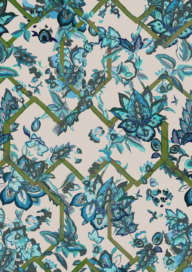 Creeping Trellis - 100% Linen Fabric - Premium Quality | Supply Showroom