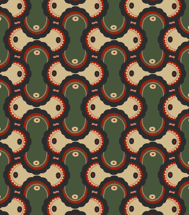 Dilly-Dally Martini Wallpaper | Playful Non-Woven Fibre Wall Design