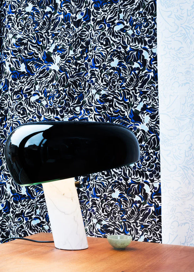 Blue Paradeisos Fabric - Linen Cotton Nylon Blend - Premium Quality | Supply Showroom