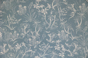 Slate Desert Rose Wallpaper – Elegant Linen String Wallcovering by Yard