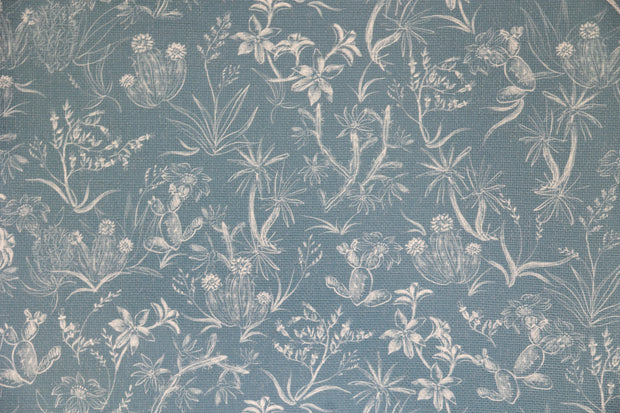 Slate Desert Rose Wallpaper – Elegant Linen String Wallcovering by Yard