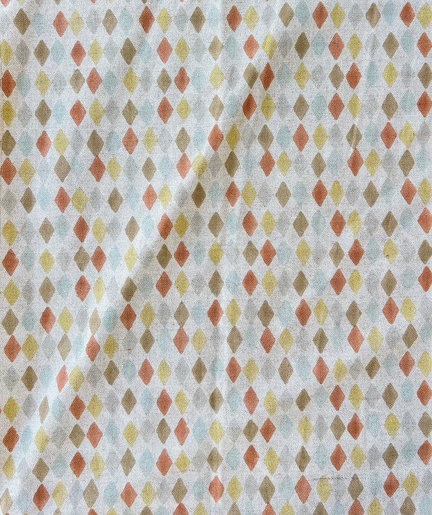 Multi-Color Earth on Natural Diamonds Fabric – Cotton-Linen | Supply Showroom