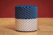 Blue/Yellow Fabric – Buzz (Reversible), Nylon & Cotton Blend, 136cm Width