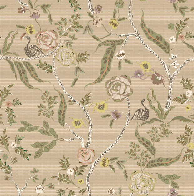 Coral Moss Wallpaper – Eversley Collection | Luxury Wallcovering