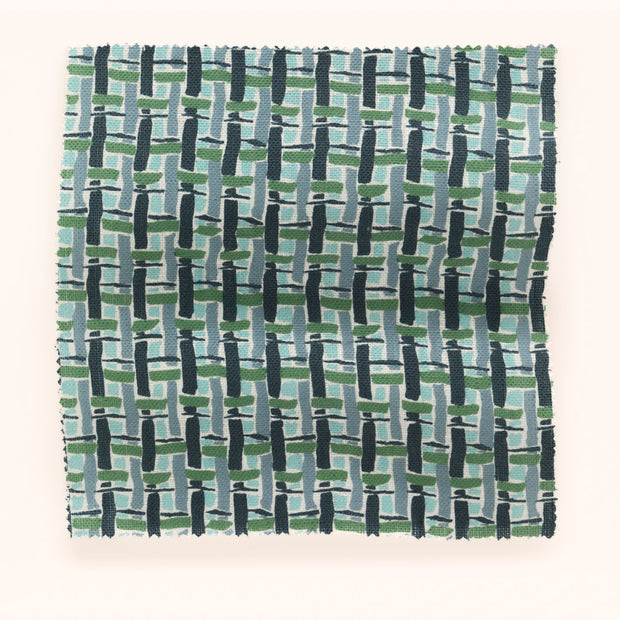 Day Blue Linen Fabric – Basket Collection