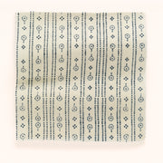 Ice Navy Birdlip Path Fabric – 100% Linen, 144cm Width