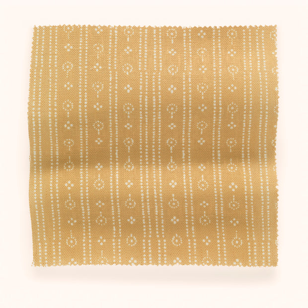 Saffron Birdlip Path Fabric – 100% Linen, 144cm Width