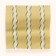 Butter Scroll Stripe Fabric – 100% Linen, 144cm Width