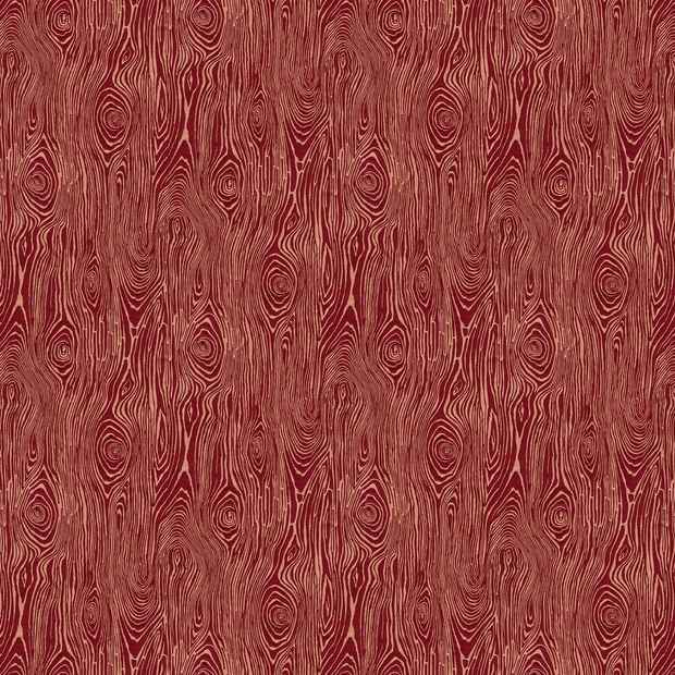 Brick Faux Bois Fabric – 100% Linen, 54" Wide, 27" Repeat