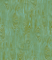 A section of wallpaper with a faux bois design, featuring a repeating pattern of tree bark textures in green and blue tones - Cabana Faux Bois Wallpaper – Ultra Clay Coated