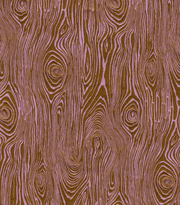 Lilac Faux Bois Fabric – 100% Linen, 54" Wide, 27" Repeat