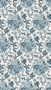 Daisy Chain Blue Wallpaper – Floral Double Roll Design