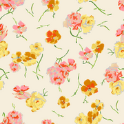 Shirley’s Room Wallpaper in Butter – Straight Match, Non-Woven