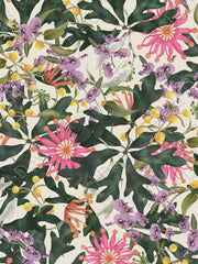 Raspberry Wallpaper – Gondwana | Bold Botanical Wallcovering