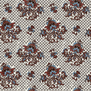 Cocoa Wallpaper – Flame Stitch Collection | Double Roll