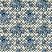 Denim Wallpaper – Flame Stitch Collection | Double Roll