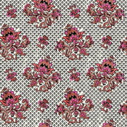 Fuchsia Wallpaper – Flame Stitch Collection | Double Roll