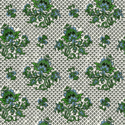 Grass Flame Stitch Wallpaper – Non-Woven Straight Match | Double Roll