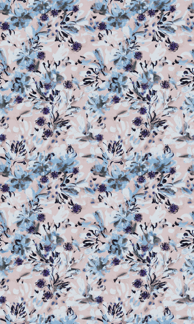 Flower Bed Wallpaper – Blush | Soft Elegant Floral Wall Mural Roll
