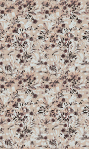 Flower Bed Wallpaper – Latte | Warm Elegant Floral Wall Mural by Roll