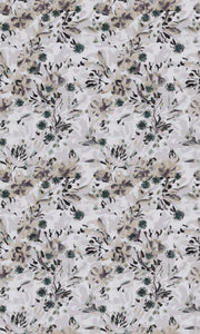 Flower Bed Wallpaper – Pebble | Modern Floral Wall Mural by Roll