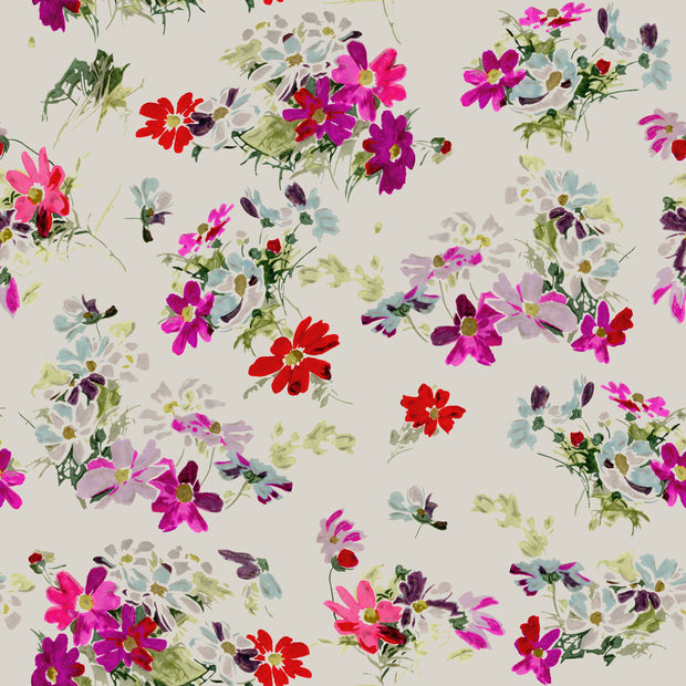 Flowery Fields Wallpaper – Bright | Cheerful Floral Wall Mural by Roll