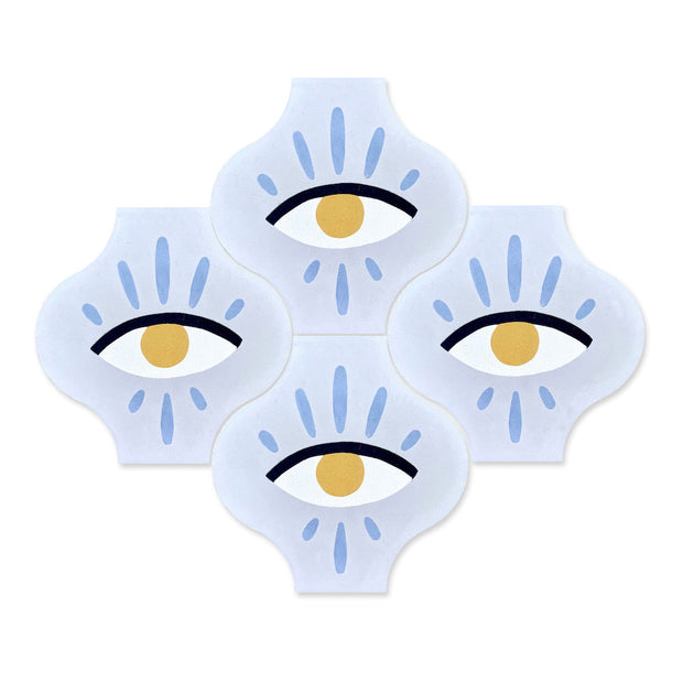 Gray/White/French Blue/Black/Gold - Tile