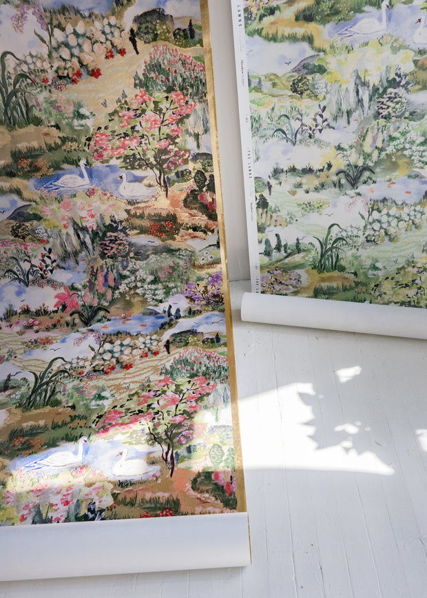 Gold Meadow Wallpaper – Laura Chautin Artist Series Wallcovering