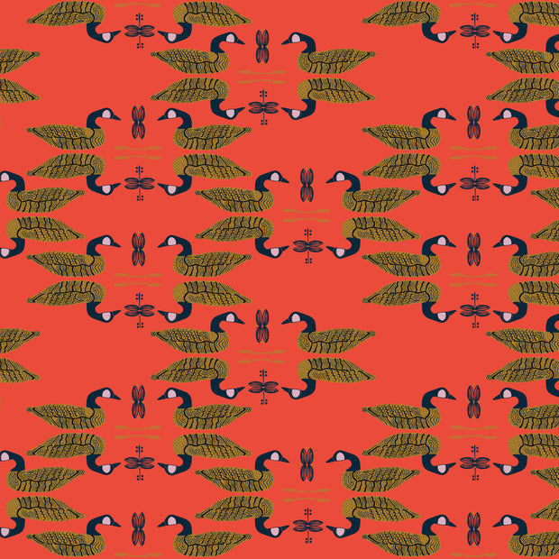 Golden Goose Wallpaper | 10m Roll, 27.5" Width, 13.5" Repeat