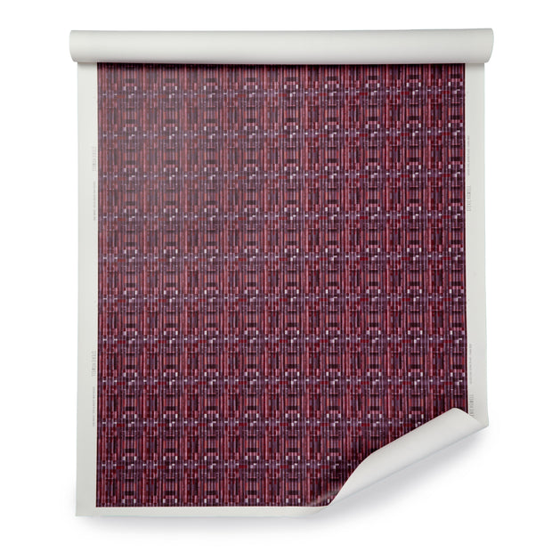 Dark Red Good Girl Gone Plaid Wallpaper – 54" Wide, Sold by Yard