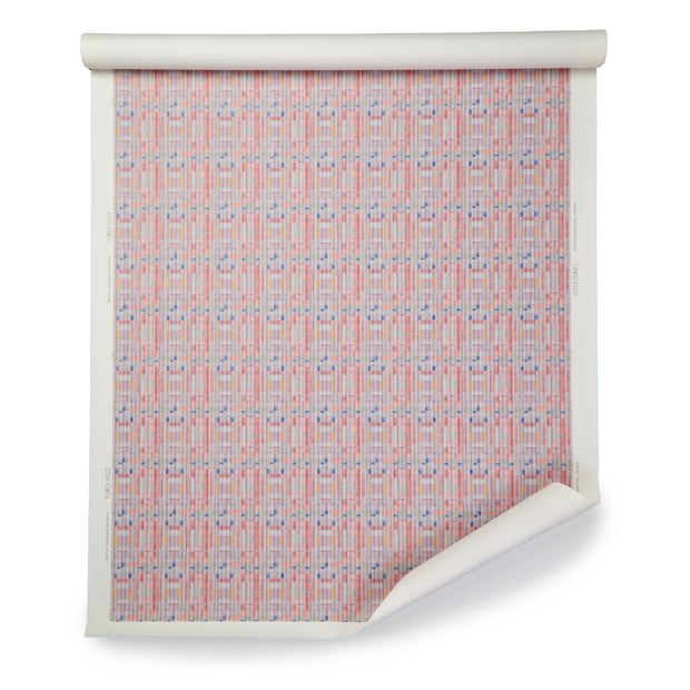 Salmon Good Girl Gone Plaid Wallpaper – 54" Wide, Sold by Yard