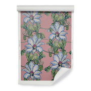 Pink Gratis Clematis Wallpaper – 27" Wide Floral, Sold by Yard