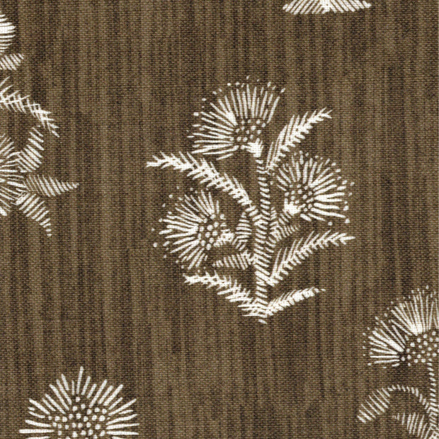 Brown Fabric - Harwick Botanical | Linen-Cotton Blend | Supply Showroom