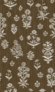 Brown Fabric - Harwick Botanical | Linen-Cotton Blend | Supply Showroom