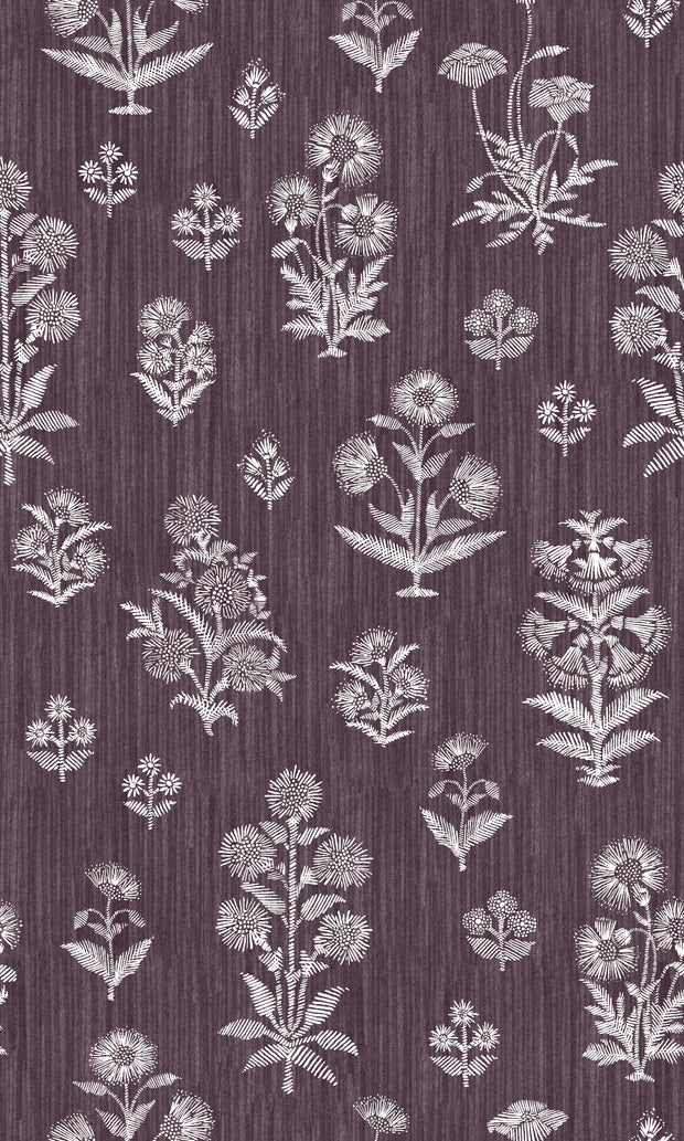 Shop Plum fabric - Harwick Botanical at Supply Showroom. Made from a durable 53% linen and 47% cotton blend, 54” wide with a 27” x 45” repeat. Sold by the yard. Lead time: 4-6 weeks.