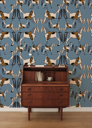 Blue Billy Blue Wallpaper – 27.5" x 10m Roll | Straight Match