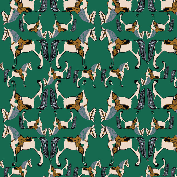 Billy Green Wallpaper – 10m Roll, Straight Match, 27.5” x 27.5” Repeat