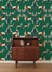 Billy Green Wallpaper – 10m Roll, Straight Match, 27.5” x 27.5” Repeat