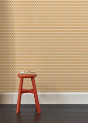 Wheat Wallpaper | Arty Check, Eco Non Woven, 52cm Trimmed, 10m Roll