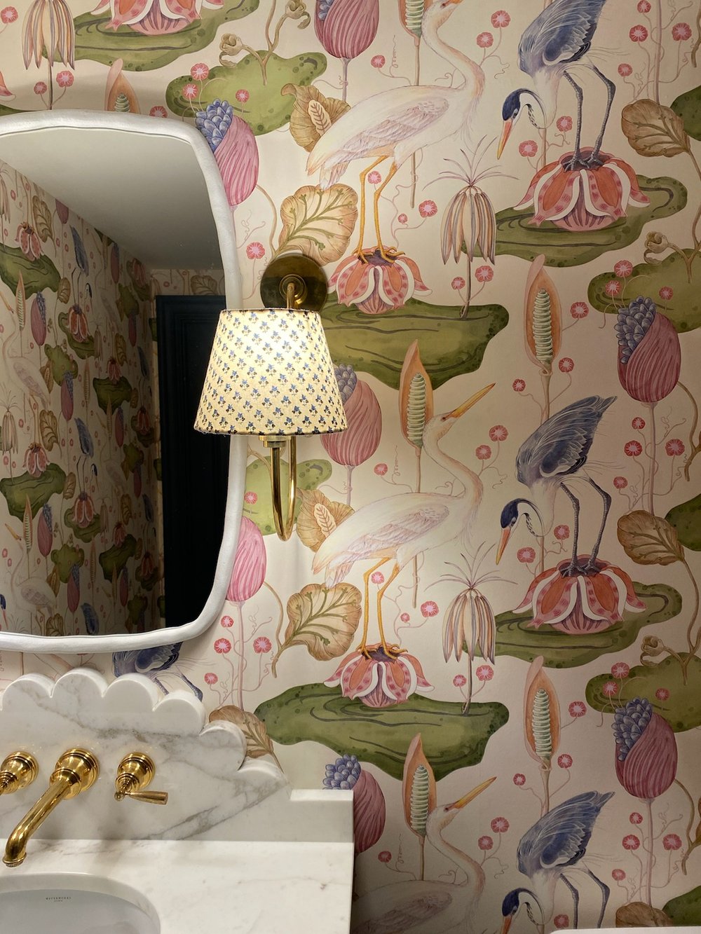 Multi Fancy Flock Wallpaper – Half Drop Pattern on Designer Paper ...