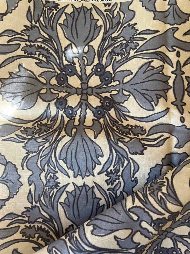 Dragonflies - Vintage Scarf Fabric - 100% Linen | Supply Showroom