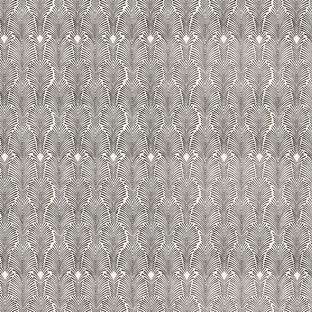 Black + White Wallpaper – Deco Stripe | Clay Coated by the Yard